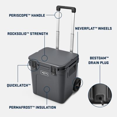 Image showing 8 th YETI 48 qt. Roadie Wheeled Cooler