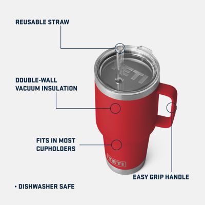 Image showing 5 th YETI 35 oz. Rambler Straw Mug