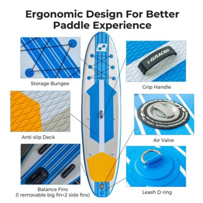 Image showing  11 ft. Inflatable Stand-Up Paddle Board with Accessories