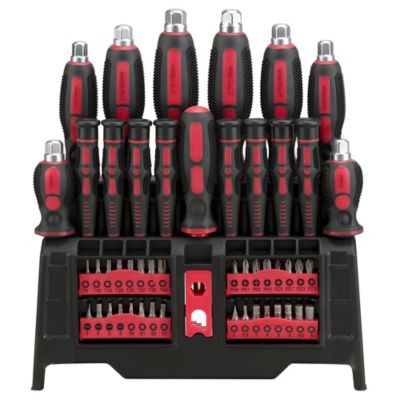 JobSmart Pass-Through Screwdriver and Bit Set, 50 pc.