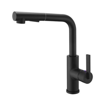 Ultra Faucets Hena Single-Handle Pull-Out Sprayer Kitchen Faucet with Accessories in Rust and Spot Resist in Matte Black