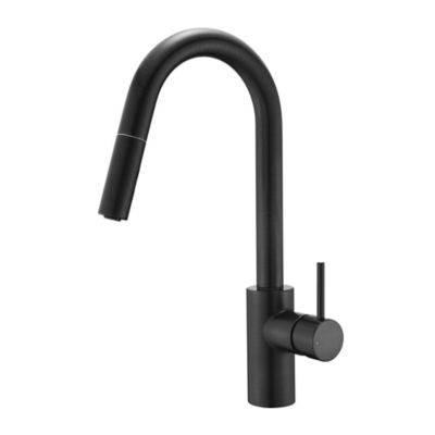 Ultra Faucets Euro Modern Single-Handle Pull-Down Sprayer Kitchen Faucet with Accessories, Rust & Spot Resist, Oil Rubbed Bronze