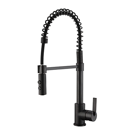 Ultra Faucets Euro Spring Single-Handle Pull-Down Sprayer Kitchen Faucet w/Accessories Rust and Spot Resist in Oil Rubbed Bronze
