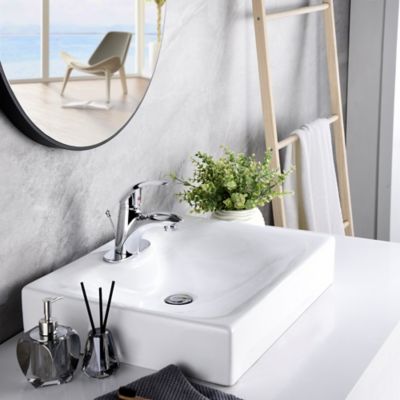 Image showing  Vantage 4 in. Centerset Single-Handle Bathroom Faucet Rust and Spot Resist with Drain Assembly in Polished Chrome