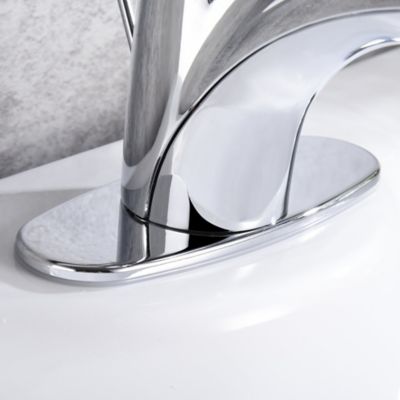Image showing  Vantage 4 in. Centerset Single-Handle Bathroom Faucet Rust and Spot Resist with Drain Assembly in Polished Chrome