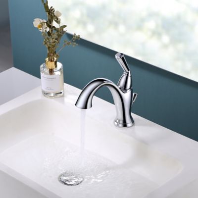 Image showing  Z Single Hole Single-Handle Bathroom Faucet Scratch Resist with Drain Assembly in Polished Chrome