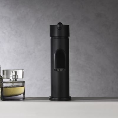 Image showing  Euro Single Hole Single-Handle Bathroom Faucet Rust Resist in Matte Black