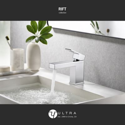 Image showing  Rift Single Hole Single Handle Bathroom Faucet Rust Resist in Polished Chrome