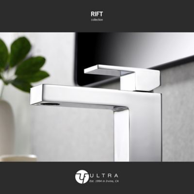 Image showing  Rift Single Hole Single Handle Bathroom Faucet Rust Resist in Polished Chrome