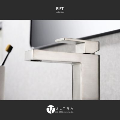 Image showing  Rift Single Hole Single Handle Bathroom Faucet Rust Resist in Brushed Nickel