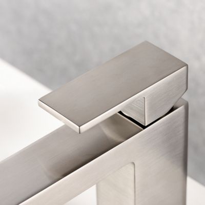 Image showing  Rift Single Hole Single Handle Bathroom Faucet Rust Resist in Brushed Nickel