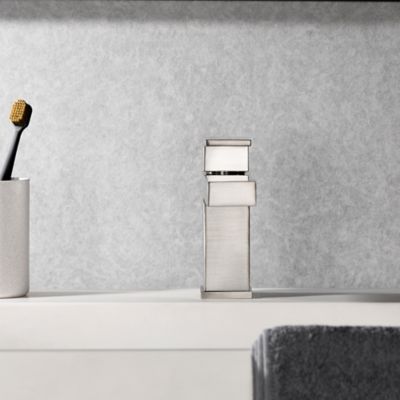 Image showing  Rift Single Hole Single Handle Bathroom Faucet Rust Resist in Brushed Nickel