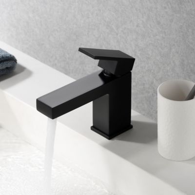Image showing  Rift Single Hole Single Handle Bathroom Faucet Rust Resist in Matte Black