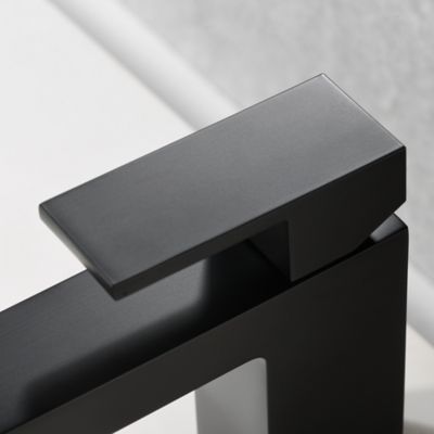 Image showing  Rift Single Hole Single Handle Bathroom Faucet Rust Resist in Matte Black