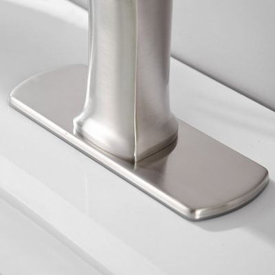 Image showing  Dean Single Hole Single-Handle Lavatory Bathroom Faucet Rust Resist in Brushed Nickel