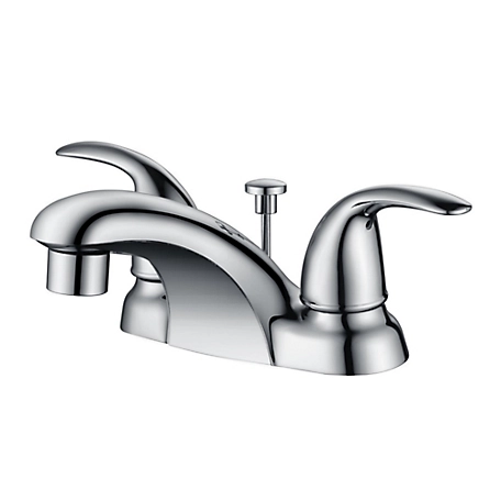 Ultra Faucets Vantage 4 in. Centerset 2-Handle Bathroom Lavatory Faucet Rust Resist with Drain Assembly in Polished Chrome