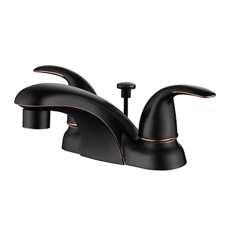 Ultra Faucets Vantage 4 in. Centerset 2-Handle Bathroom Lavatory Faucet Rust Resist with Drain Assembly in Oil Rubbed Bronze