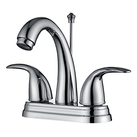 Ultra Faucets Vantage 4 in. Centerset 2-Handle Bathroom Faucet with Drain Assembly, 1.2 GPM, Rust Resist in Polished Chrome