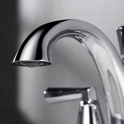 Image showing  Z 4 in. Centerset 2-Handle Bathroom Faucet with Drain Assembly, 1.5 GPM, Spot Resist in Polished Chrome