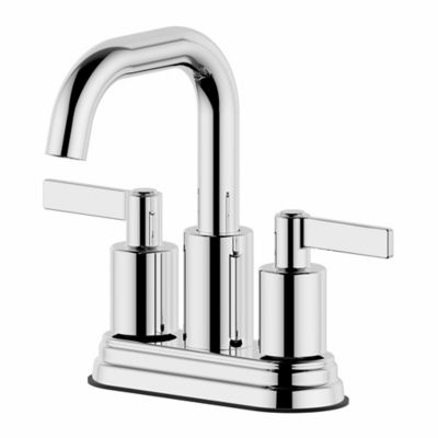 Ultra Faucets Kree 4 in. Centerset 2-Handle Bathroom Faucet with Drain Assembly, Swivel Spout, Rust Resist in Polished Chrome