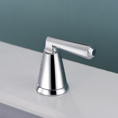 Image showing  Z 8 in. Widespread 2-Handle Bathroom Faucet with Drain Assembly, Rust Resist in Polished Chrome