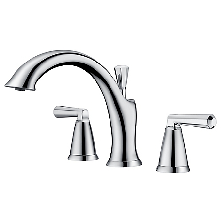 Ultra Faucets Z 2-Handle Deck-Mount Roman Tub Faucet in Polished Chrome