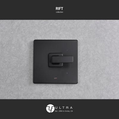 Image showing  Rift Single Handle 1-Spray Shower Faucet 1.8 GPM with Pressure Balance, Anti Scald in Matte Black (Valve Included)