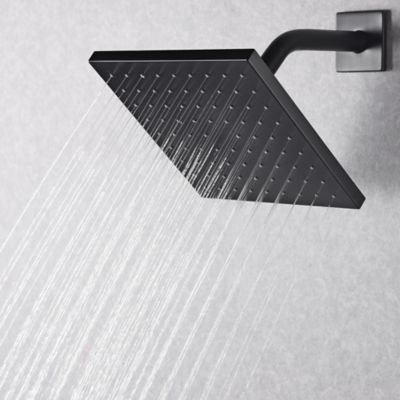 Image showing  Rift Single Handle 1-Spray Shower Faucet 1.8 GPM with Pressure Balance, Anti Scald in Matte Black (Valve Included)