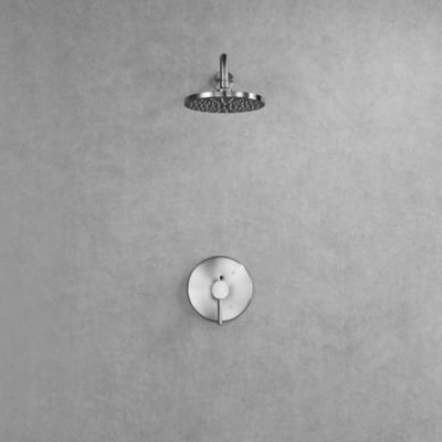 Image showing  Kree Single Handle 1-Spray Shower Faucet 1.8 GPM, Pressure Balance, Anti Scald in Brushed Nickel (Valve Included)