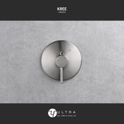 Image showing  Kree Single Handle 1-Spray Shower Faucet 1.8 GPM, Pressure Balance, Anti Scald in Brushed Nickel (Valve Included)