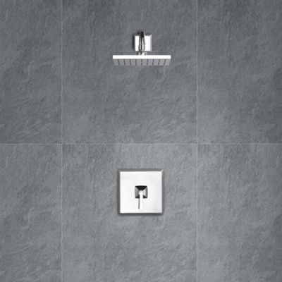 Image showing  Lotto Single Handle 1-Spray Shower Faucet 1.8 GPM, Pressure Balance, Anti Scald, Polished Chrome (Valve Included)