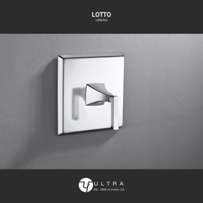 Image showing  Lotto Single Handle 1-Spray Shower Faucet 1.8 GPM, Pressure Balance, Anti Scald, Polished Chrome (Valve Included)