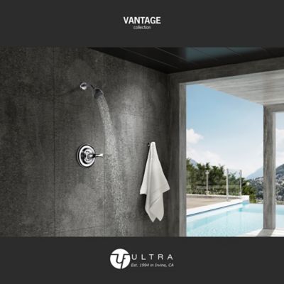 Image showing  Vantage Single Handle 1-Spray Shower Faucet 1.8 GPM with Pressure Balance in Polished Chrome (Valve Included)