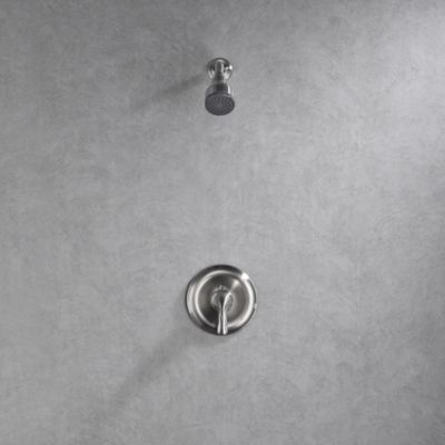 Image showing  Vantage Single Handle 1-Spray Shower Faucet 1.8 GPM with Pressure Balance in Brushed Nickel (Valve Included)