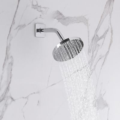 Image showing  Dean Single Handle 1-Spray Shower Faucet 1.8 GPM, Pressure Balance, Anti Scald, Polished Chrome (Valve Included)