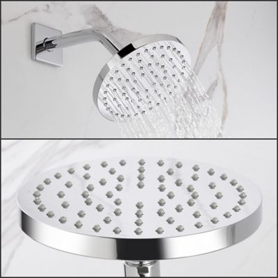Image showing  Dean Single Handle 1-Spray Shower Faucet 1.8 GPM, Pressure Balance, Anti Scald, Polished Chrome (Valve Included)