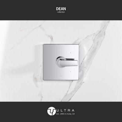 Image showing  Dean Single Handle 1-Spray Shower Faucet 1.8 GPM, Pressure Balance, Anti Scald, Polished Chrome (Valve Included)