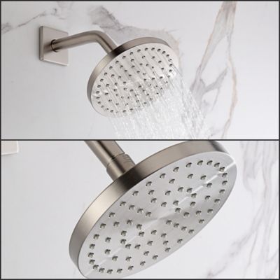 Image showing  Dean Single Handle 1-Spray Shower Faucet 1.8 GPM, Pressure Balance, Anti Scald, Brushed Nickel (Valve Included)