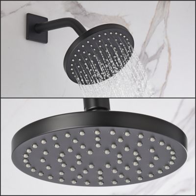 Image showing  Dean Single Handle 1-Spray Shower Faucet 1.8 GPM with Pressure Balance, Anti Scald in Matte Black (Valve Included)