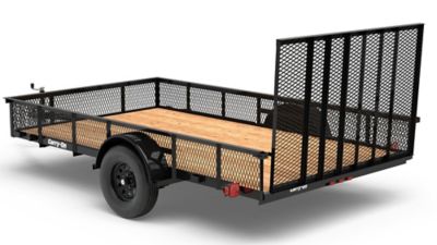 Image showing  7 ft. x 12 ft. Mesh High Side Utility Trailer, 2,040 lb. Max Capacity