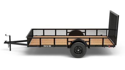 Image showing  7 ft. x 12 ft. Mesh High Side Utility Trailer, 2,040 lb. Max Capacity