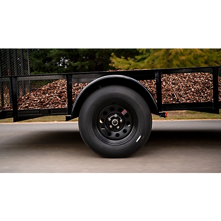 Carry-On Trailer 7 ft. x 12 ft. Mesh High Side Utility Trailer, 7X12GWHS16