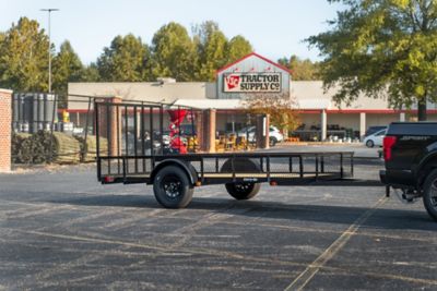Image showing 9 th Carry-On Trailer 7 x 12ft. Mesh High Side Utility Trailer, 2040 lb. Max Capacity