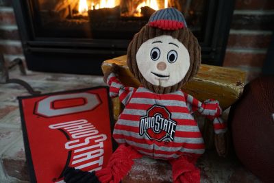 Image showing  NCAA Ohio State University - Brutus Buckeye Knottie Plush Dog Toy, Large