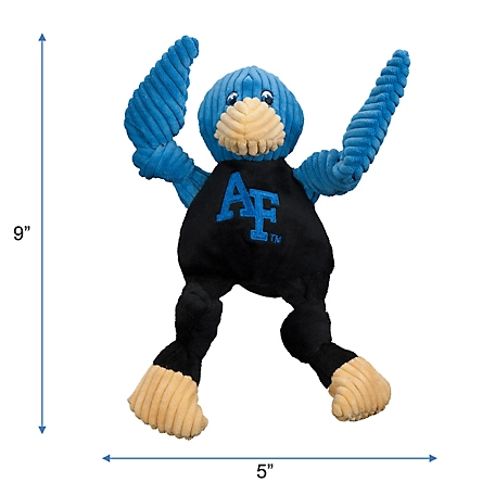 Hugglehounds NCAA U.S. Air Force Academy - Gyr Falcon Knottie Plush Dog Toy, Small