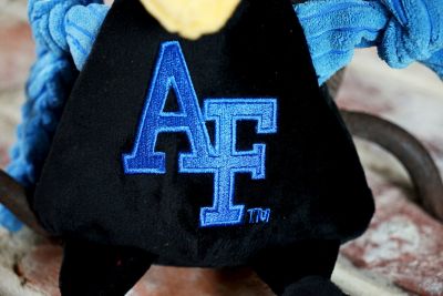 Image showing  NCAA U.S. Air Force Academy - Gyr Falcon Knottie Plush Dog Toy, Small