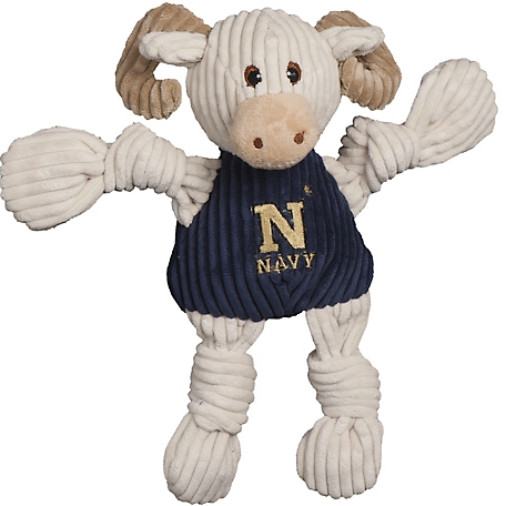 Hugglehounds NCAA U.S. Naval Academy Bill the Goat Knottie Plush Dog Toy