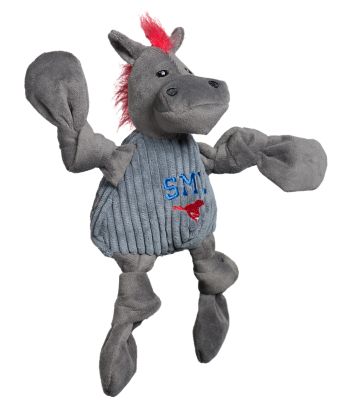 Image showing  NCAA Southern Methodist University - Peruna Knottie Plush Dog Toy, Small