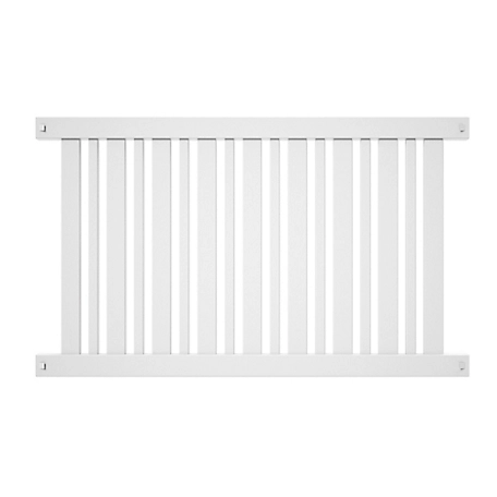Outdoor Essentials Lafayette 4 ft. x 6 ft. Spaced Picket Fence Panel