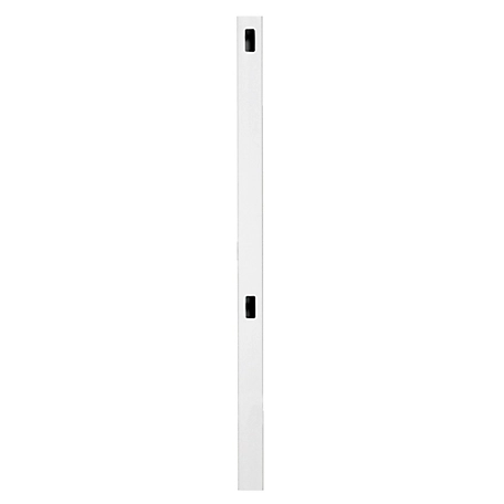 Outdoor Essentials Lafayette 4 in. x 4 in. x 74 in. White Routed End Post
